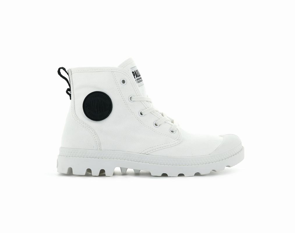 Botas Palladium Pampa Hi Twill Mujer - Blancas ||GZTI-56794||